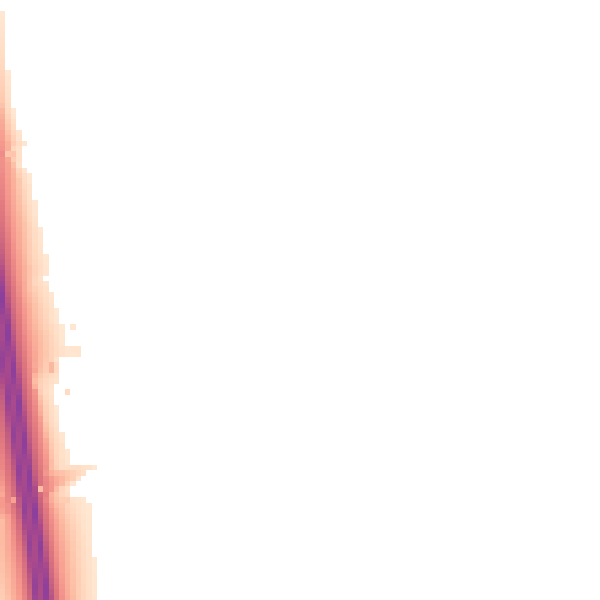 Night-time road noise heatmap for GL52 7SR