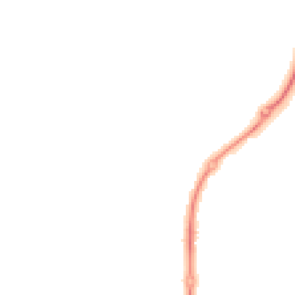 Night-time road noise heatmap for GL52 7WD