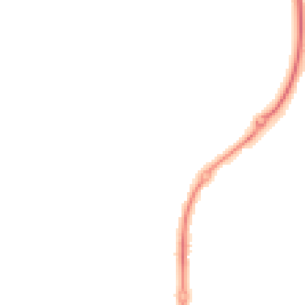 Night-time road noise heatmap for GL52 7WF