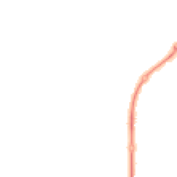 Night-time road noise heatmap for GL52 7WG