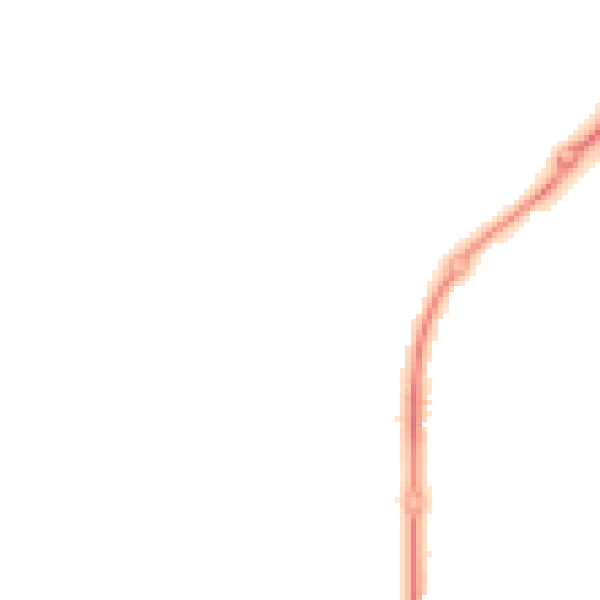 Night-time road noise heatmap for GL52 7YH