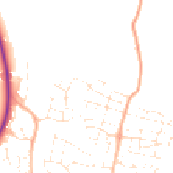 Daytime road noise heatmap for GL52 8FL