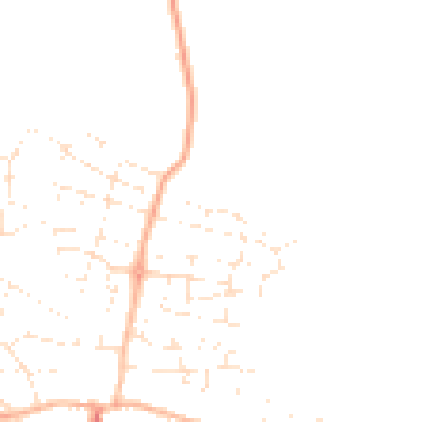 Daytime road noise heatmap for GL52 8GF