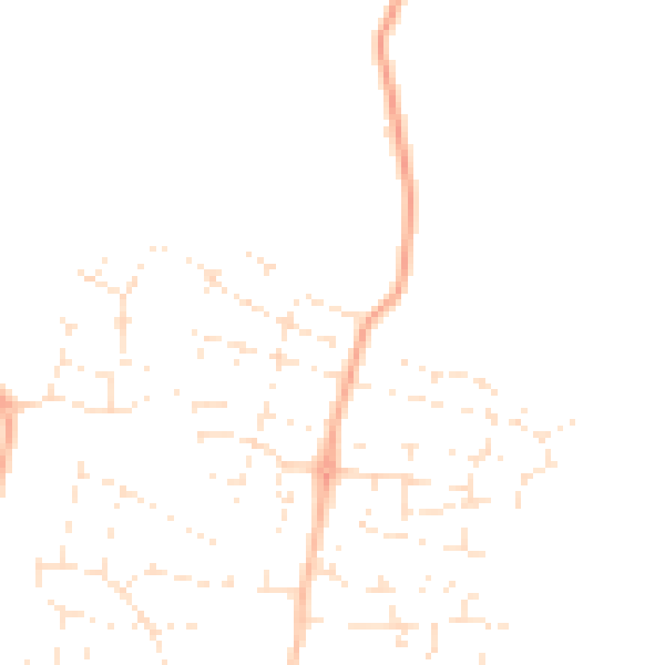 Daytime road noise heatmap for GL52 8PT