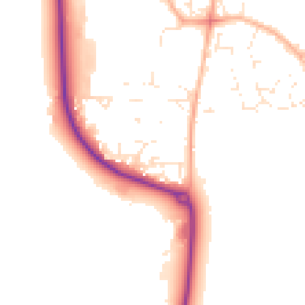 Daytime road noise heatmap for GL52 8UP