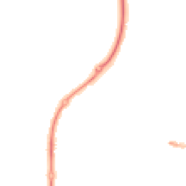 Night-time road noise heatmap for GL52 8WL