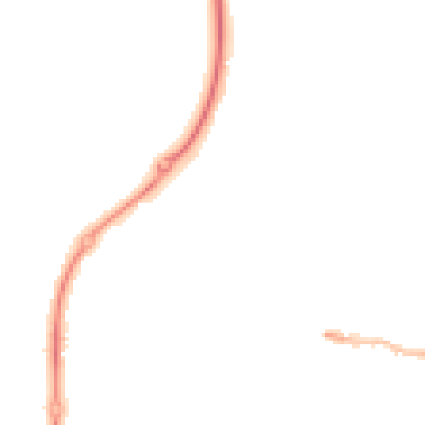 Night-time road noise heatmap for GL52 8WN