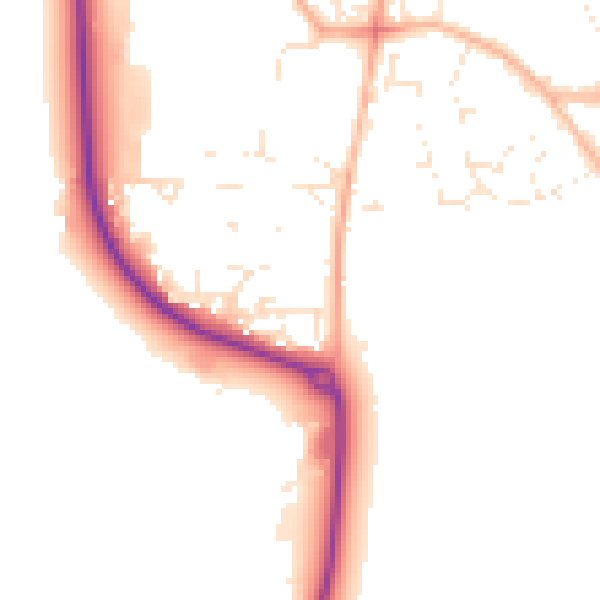 Daytime road noise heatmap for GL52 8YG
