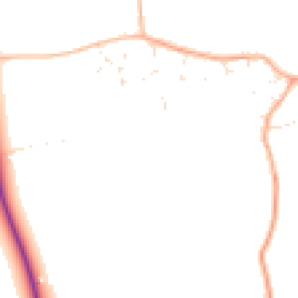 Daytime road noise heatmap for GL52 9FA