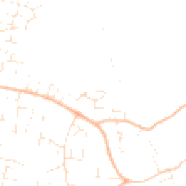 Daytime road noise heatmap for GL52 9HG