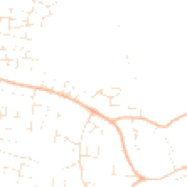 Daytime road noise heatmap for GL52 9HH