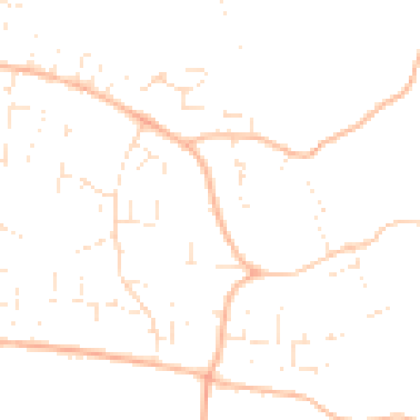 Daytime road noise heatmap for GL52 9HR