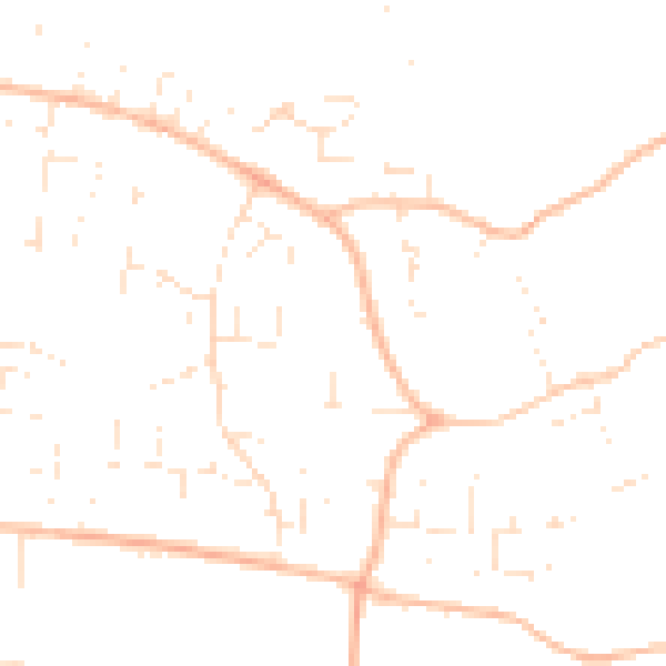 Daytime road noise heatmap for GL52 9HU