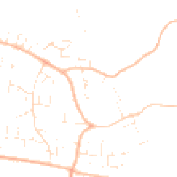 Daytime road noise heatmap for GL52 9HX