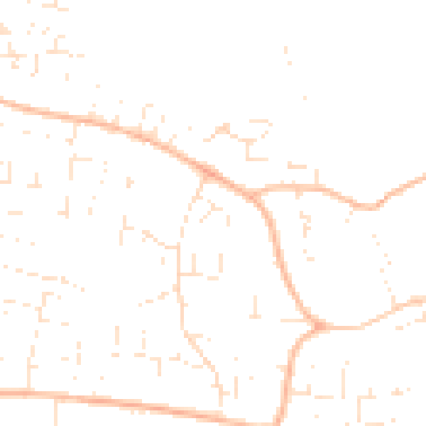 Daytime road noise heatmap for GL52 9HZ