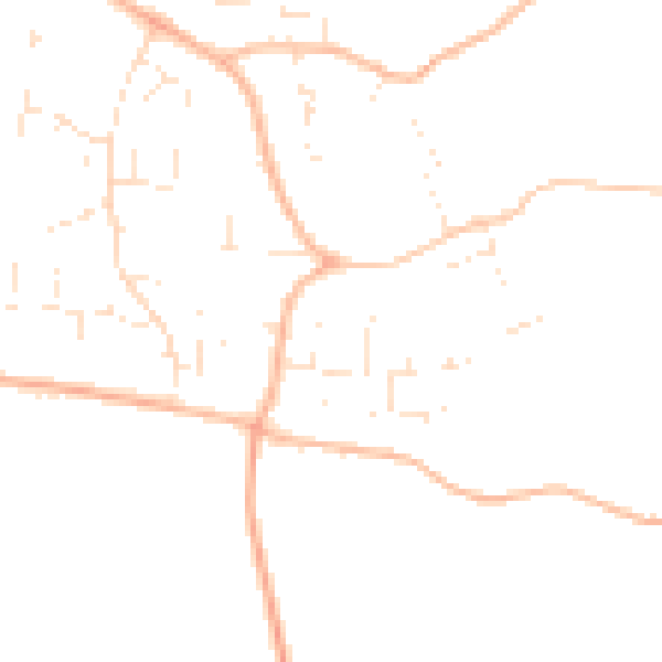 Daytime road noise heatmap for GL52 9QA