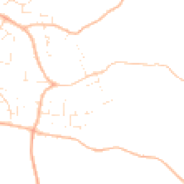Daytime road noise heatmap for GL52 9QN