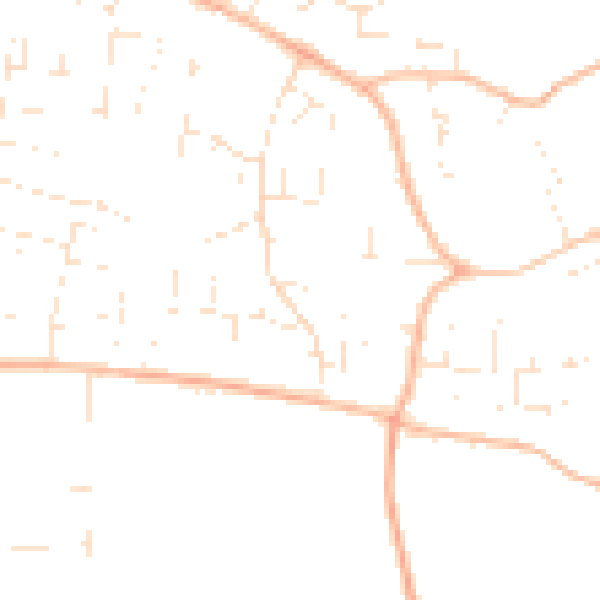 Daytime road noise heatmap for GL52 9QW