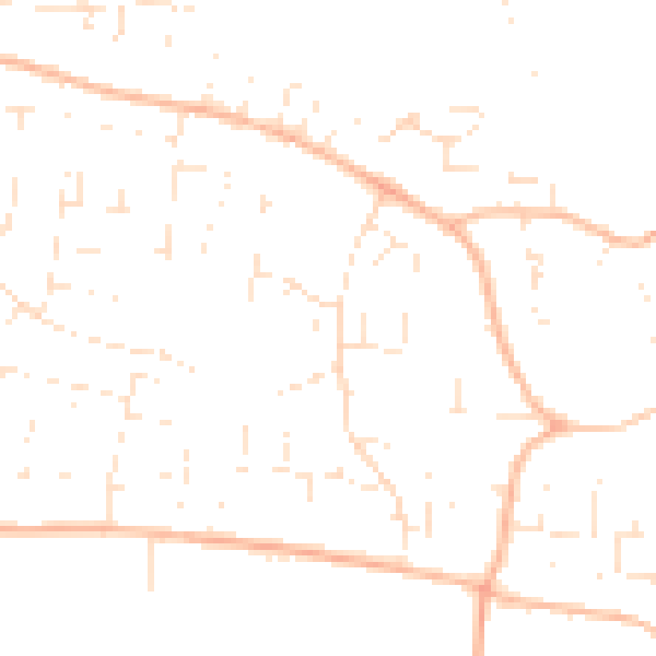 Daytime road noise heatmap for GL52 9RN
