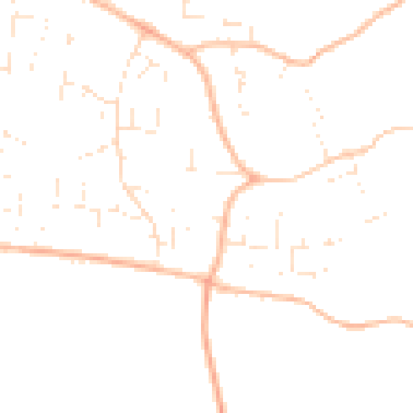 Daytime road noise heatmap for GL52 9RP