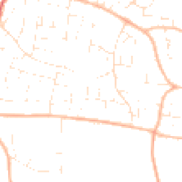 Daytime road noise heatmap for GL52 9TT