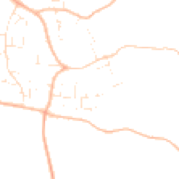 Daytime road noise heatmap for GL52 9TY