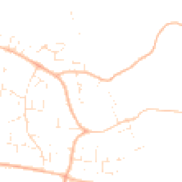 Daytime road noise heatmap for GL52 9TZ