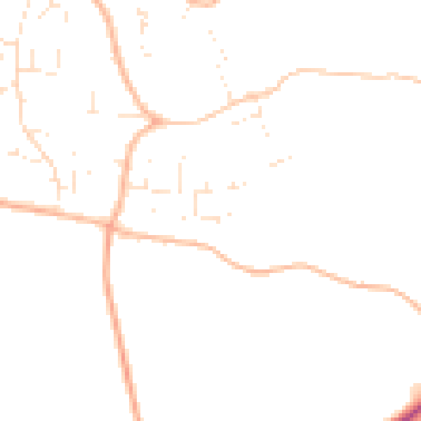 Daytime road noise heatmap for GL52 9UA