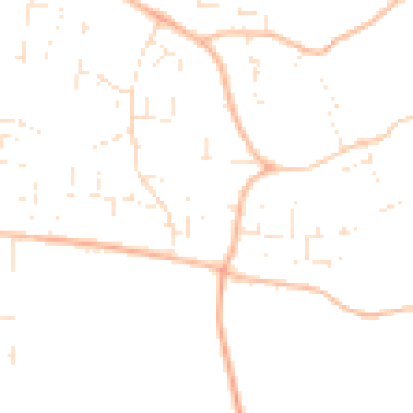 Daytime road noise heatmap for GL52 9UB