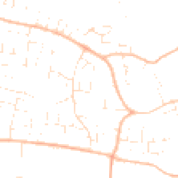 Daytime road noise heatmap for GL52 9UE