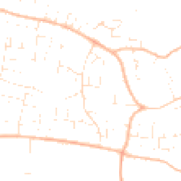 Daytime road noise heatmap for GL52 9UG