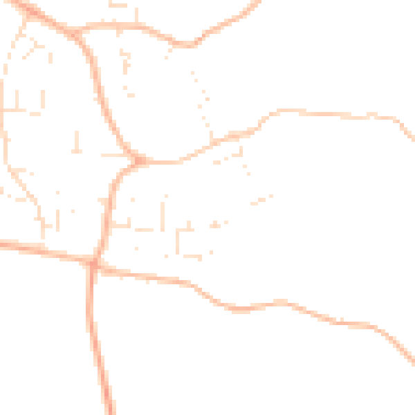 Daytime road noise heatmap for GL52 9UU
