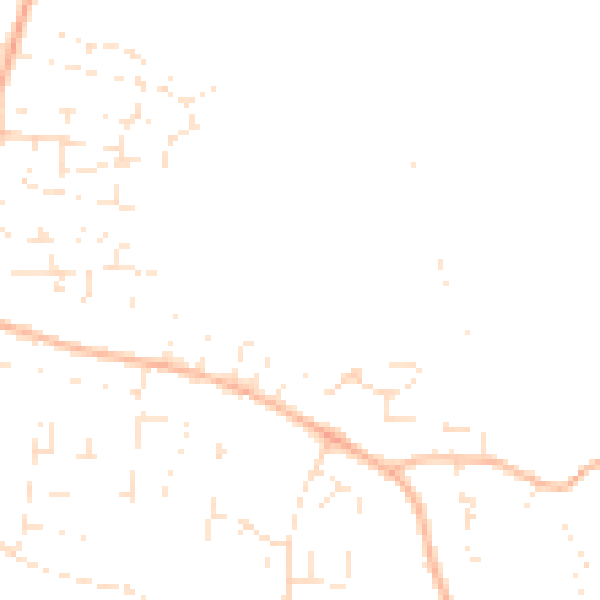 Daytime road noise heatmap for GL52 9WB