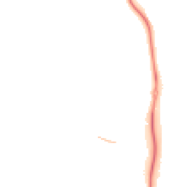 Night-time road noise heatmap for GU1 1JT