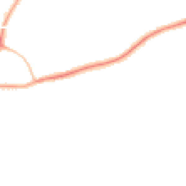 Night-time road noise heatmap for GU1 2BG