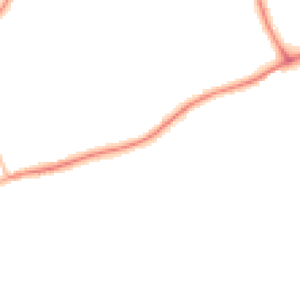 Night-time road noise heatmap for GU1 2BX