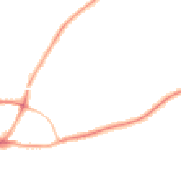 Night-time road noise heatmap for GU1 2EH