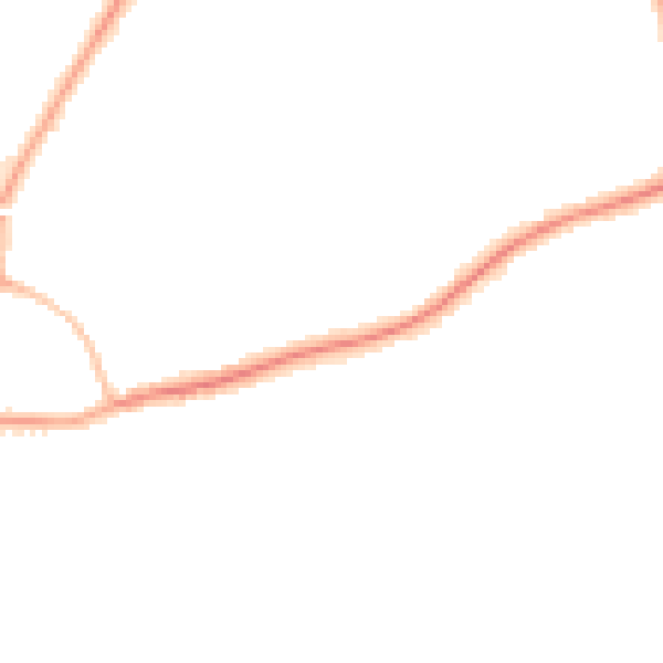 Night-time road noise heatmap for GU1 2EJ