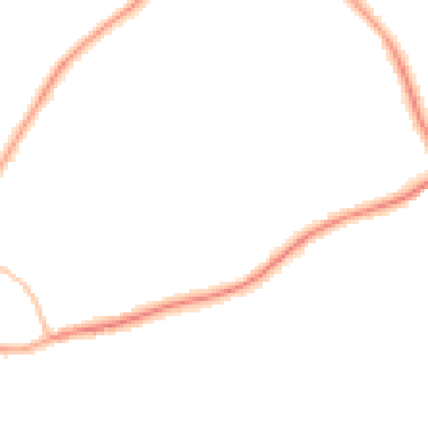 Night-time road noise heatmap for GU1 2ER