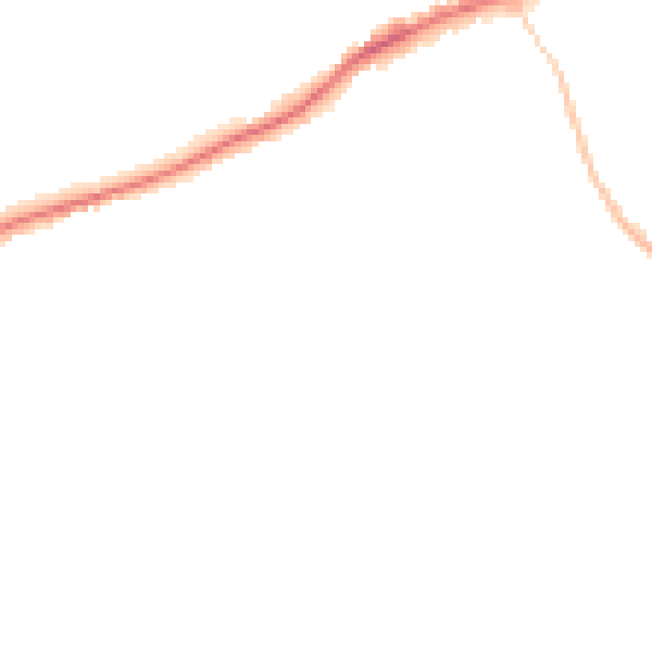 Night-time road noise heatmap for GU1 2SA