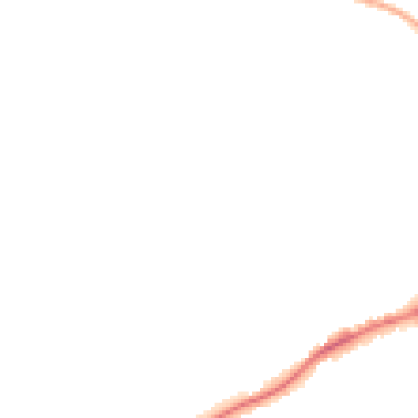 Night-time road noise heatmap for GU1 2SL