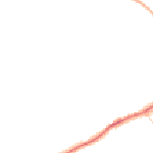 Night-time road noise heatmap for GU1 2SN