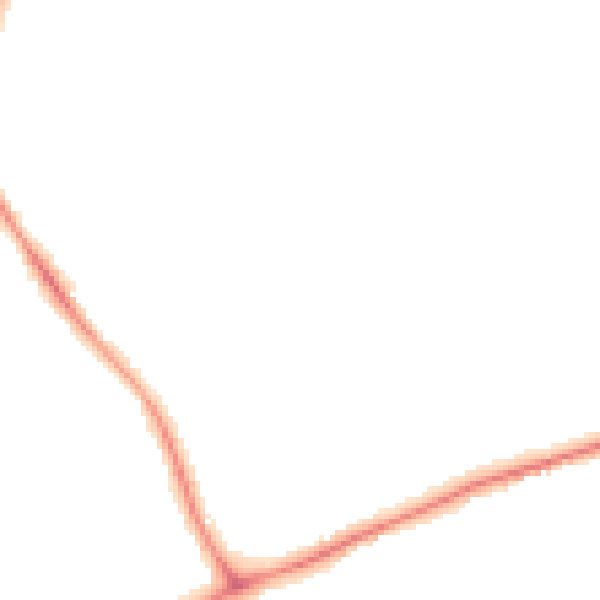 Night-time road noise heatmap for GU1 2TD