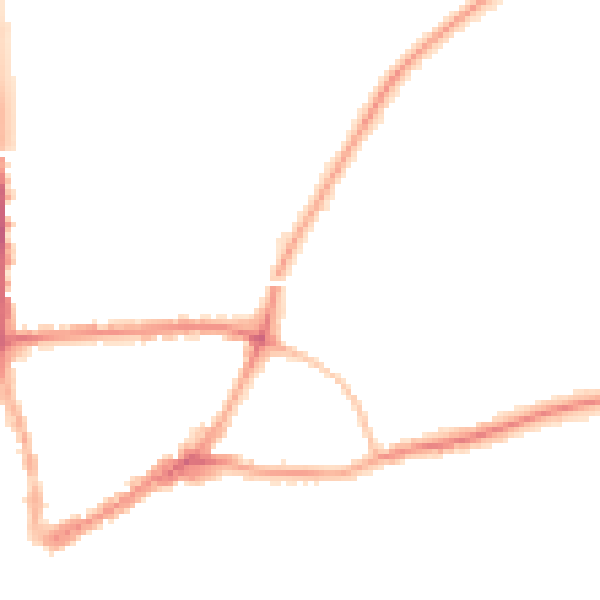 Night-time road noise heatmap for GU1 2WP