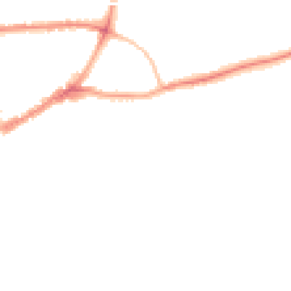 Night-time road noise heatmap for GU1 3QW