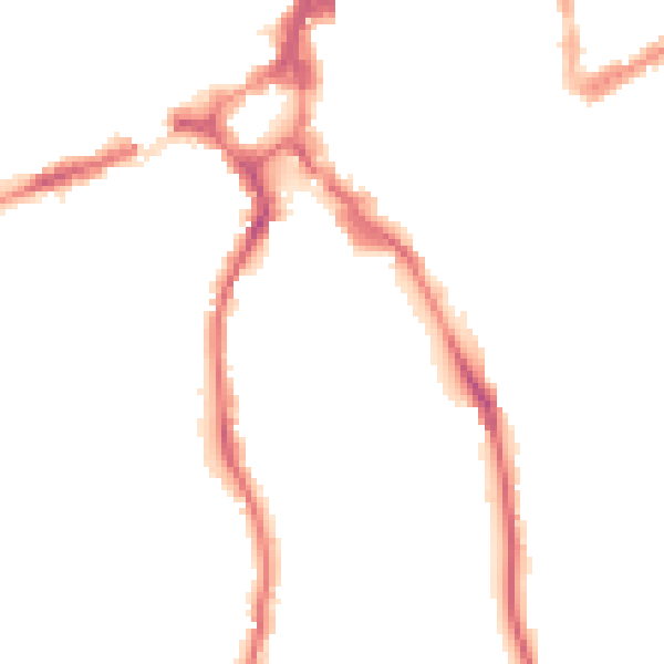 Night-time road noise heatmap for GU2 4AH