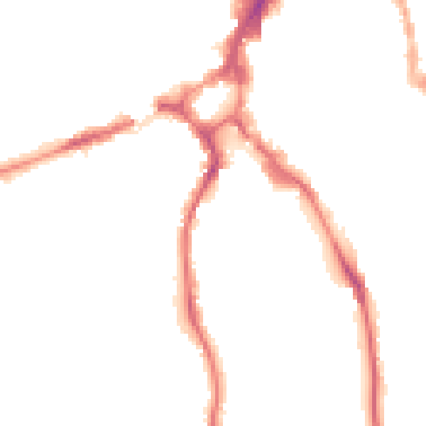 Night-time road noise heatmap for GU2 4AL