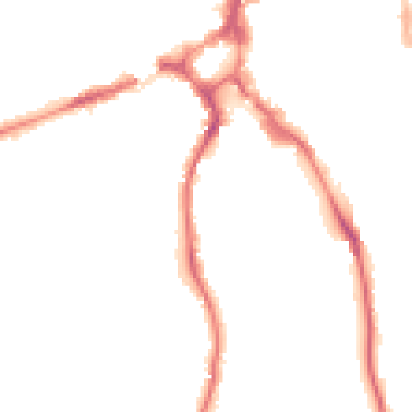 Night-time road noise heatmap for GU2 4AU