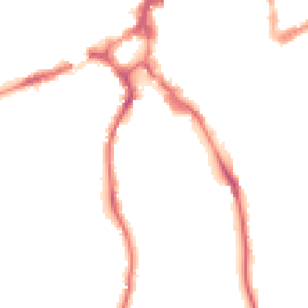 Night-time road noise heatmap for GU2 4AZ