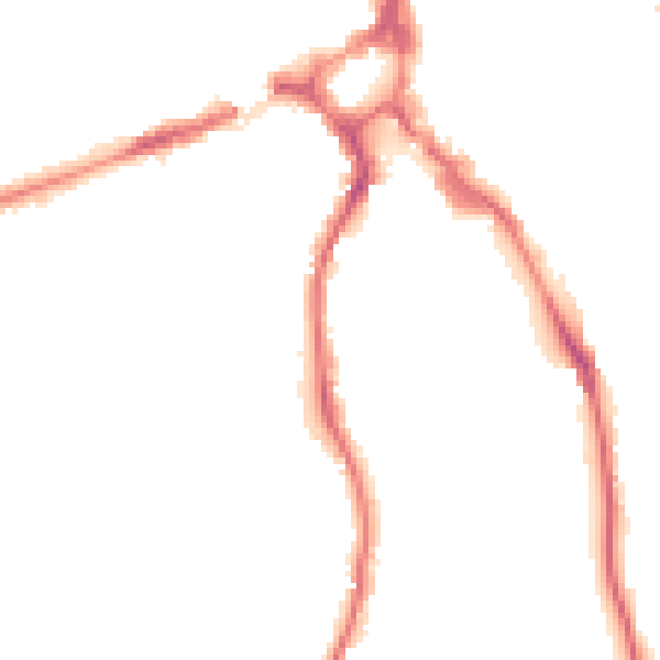 Night-time road noise heatmap for GU2 4BS